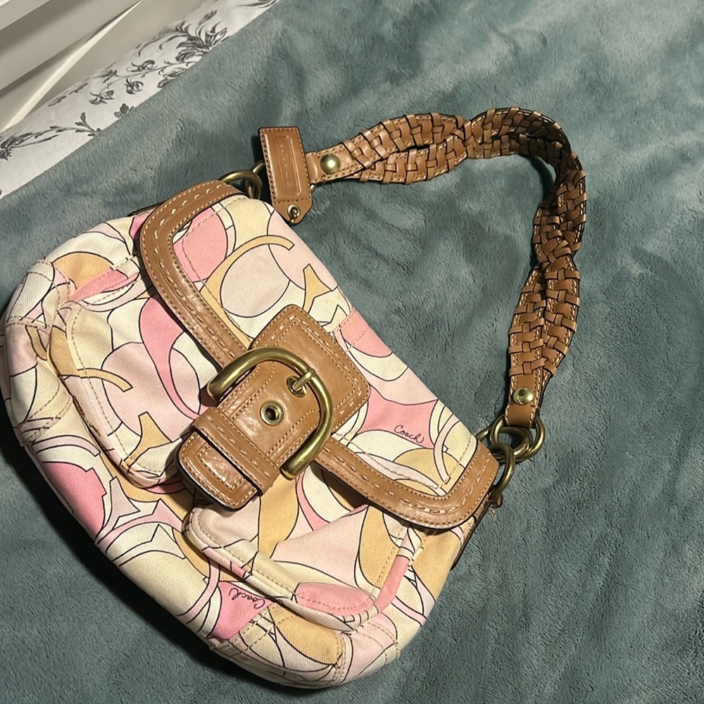 Coach canvas handbag